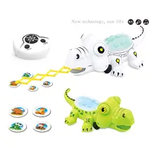 Дракон игрушечный крокодил 2,4G беспроводной пульт дистанционного управления Хищник электрическая игрушка со светом Звук смешные игрушки для детей