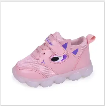 

Led kids shoes for girls boys luminous glowing children sneakers sports running LED lighted kids mesh sneakes