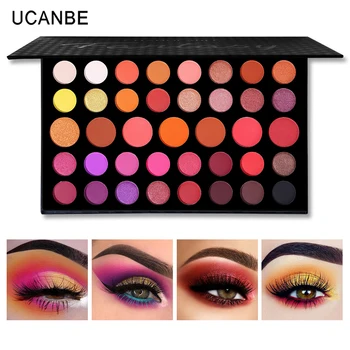 

UCANBE Changeable 39 Colors Eyeshadow Palette Matte Shimmer Glitter Ultra Eye Shadow Powder Waterproof Highly Pigmented Cosmetic