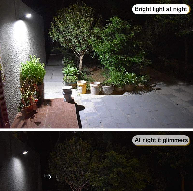 SZYOUMY Upgraded 54 LED Wireless Solar Lamp With Three Modes Outdoor Waterproof Solar Light Security Lighting For House 10pcs
