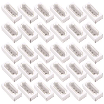 

30PCS Macaron Box for 5 Macaron Container Drawer Type Party Gift Dessert Cookie Macaron Boxes with Clear Window
