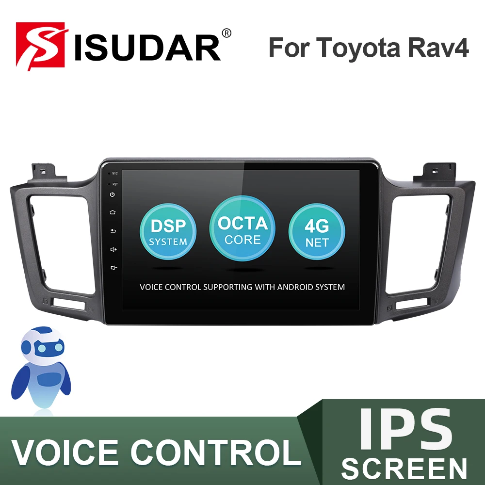 US $101.47 Isudar Car Radio Voice Comtrol For Toyota Rav4 4 Xa40 5