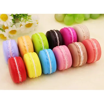 

12pcs fake Cake Simulation Cakes soft model Artificial foods for shop home dining tea table Decoration PU mini Macaron Kitchen