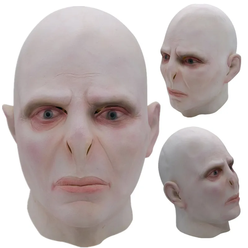 Лорд Волдеморт латексная маска для косплея масок маскарадный костюм Хэллоуин реквизит
