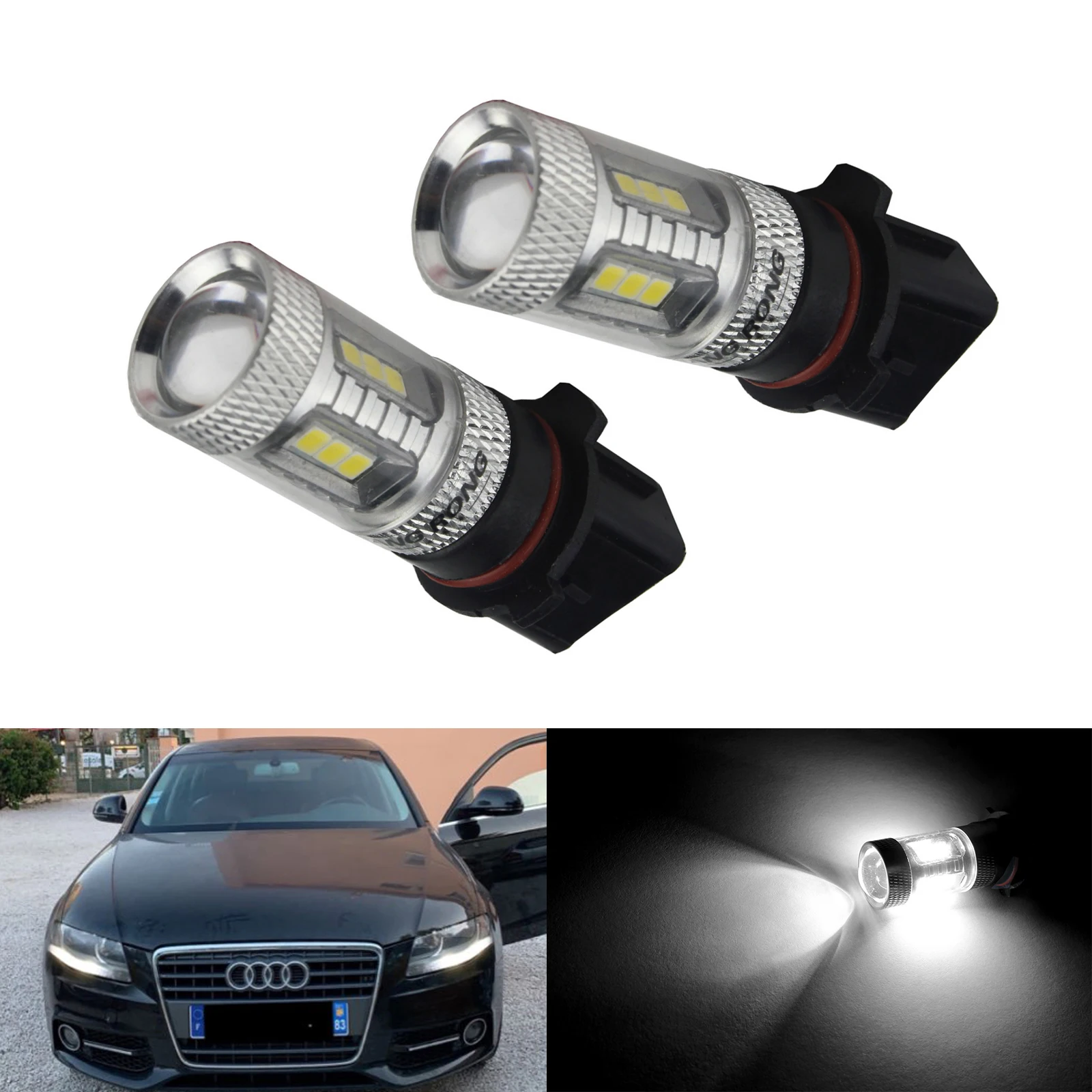 ANGRONG 2X P13W/PSX26W лампы 15 SMD светодиодсветодиодный противотуманные дневные ходовые