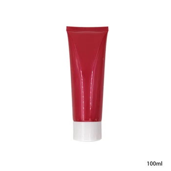 

100ml Red Lotion Plastic Tube With Rotating Lid