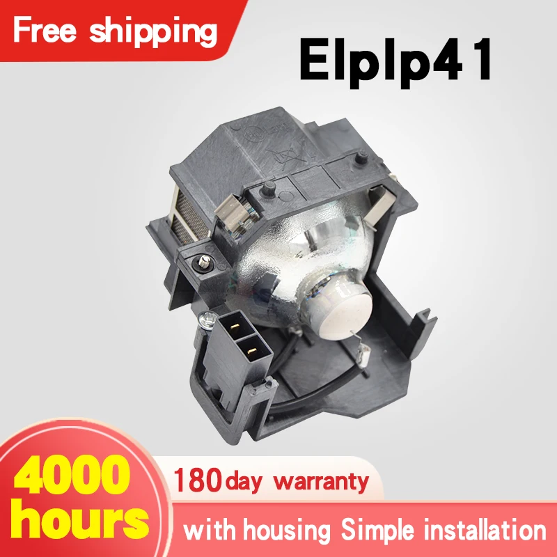 Замена ELPLP41 лампа проектора V13H010L41 для E PSON S5 S6 + S52 S62 X5 X6 X52 X62 EX30 EX50 TW420 W6 77C EMP H283|Лампы
