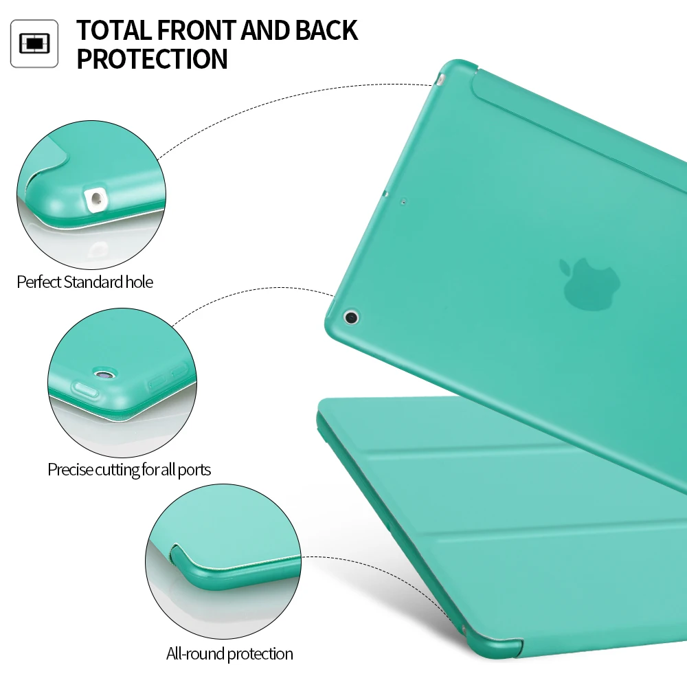 AIYKEXIN чехол для ipad 5-го 6-го поколения из искусственной кожи чехол для ipad мягкая задняя смарт-крышка Подставка для ipad 9,7 чехол