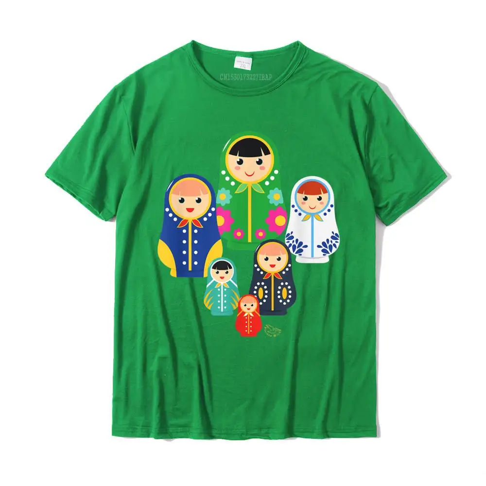 Boy Newest Comics Tops T Shirt O Neck Fall 100% Cotton Top T-shirts comfortable Short Sleeve Normal Tops T Shirt Matryoshka Russian Nesting Dolls Russia Gift T-Shirt__29874 green