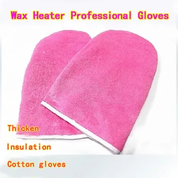 

1pair Pink Wax Protection Gloves Paraffin Wax Protection Hand Gloves for Warmer Wax Heater Professional SPA Cotton Towel Mittens