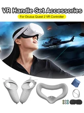 Accessories vr protective cover oculus quest 2 strap for oculus quest 2 vr touch controller case with knuckle grip grip for oculus quest 2 Quest 2 pulseira olho olho olho Quest Quest 2 Halo 2 Straps