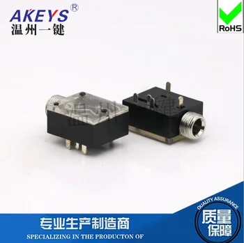 

10 pcs PJ-324M power outlet 3.5 headphone socket 5 foot intercom switch <UNK> 3.5 MM socket master seat