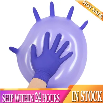 

100pcs Disposable Gloves Waterproof Latex Gloves Protective Oil-proof Baking Gloves for Daily Use Durable Thickening Gloves XL