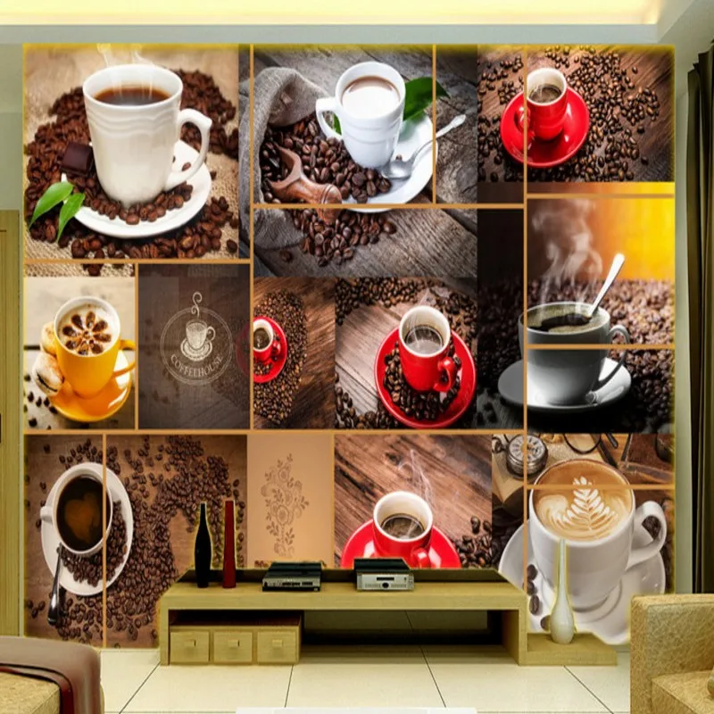 

Drop Ship Photo Wallpaper 3D Stereo Wallpaper Exquisite Coffee TV Wall Decoration Painting Lobby Studio Mural Custom Wallpaper