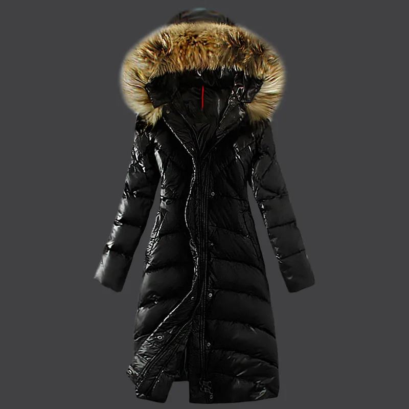 

Female Jacket Large Real Raccoon Fur Winter Jacket Women 2019 Warm Thicken Hood Winter Coat Women's Cotton Down Parka Plu