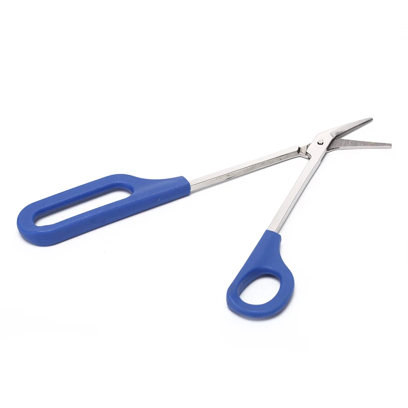 Hot 1pc Bandage Scissor Cutting Clipper Blue Clipper Trimmer Cutter Easy Grip Long Toe Nail Toenail Scissor Manicure