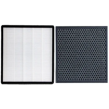 

2Pcs Filters Kit for Ac4002 Ac4004 Ac4012 Air Purifier Parts - White & Black