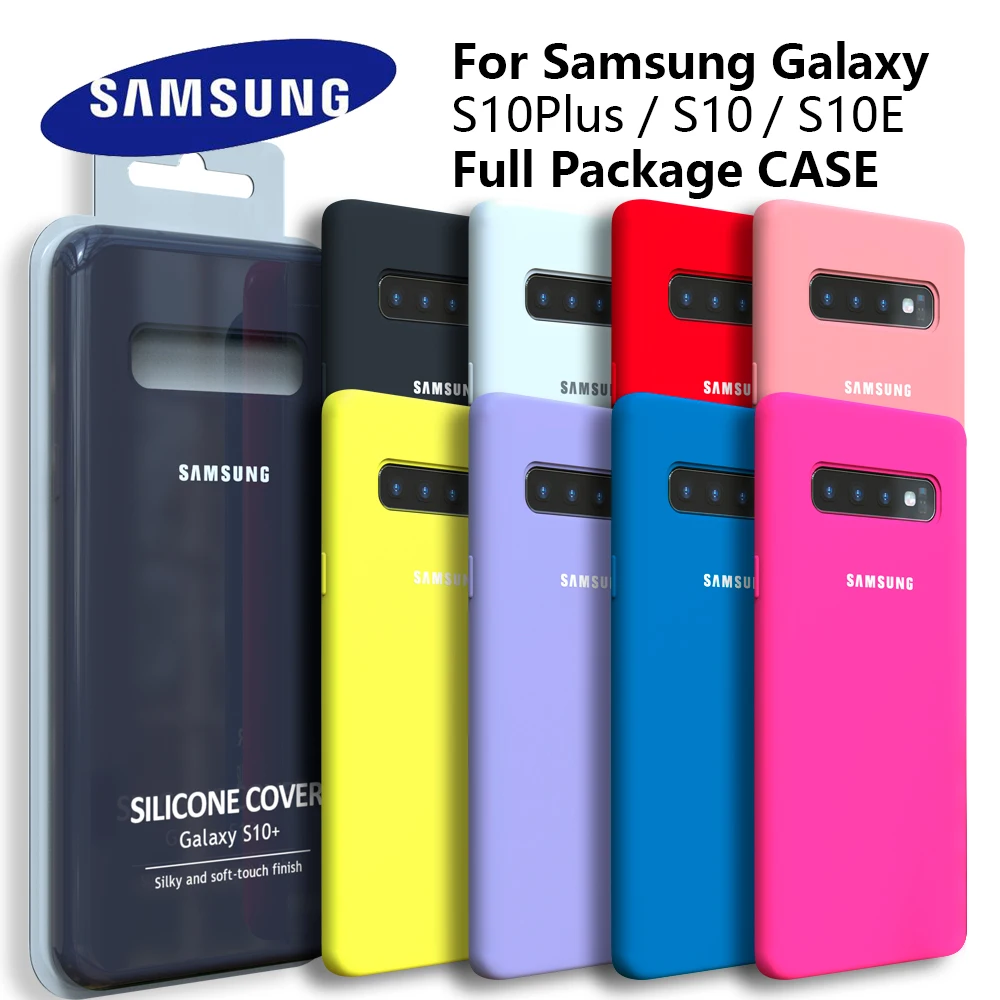 S10 Case Original Samsung Galaxy S10 Plus S10e Silky Silicone Cover