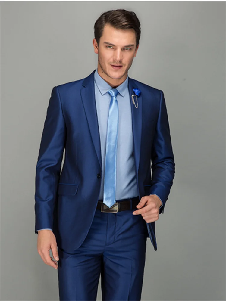 Мужской костюм Smolking Noivo Terno Slim Fit Easculino вечерние костюмы для мужчин одна кнопка Бизнес жених Лучший человек