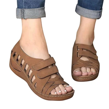 2020 nuevas sandalias de verano para mujeres de gran tamaño sandalias de Boca de pescado transpirables de Color Zapatos Sandalias de Sandalia para mujer Size35-43