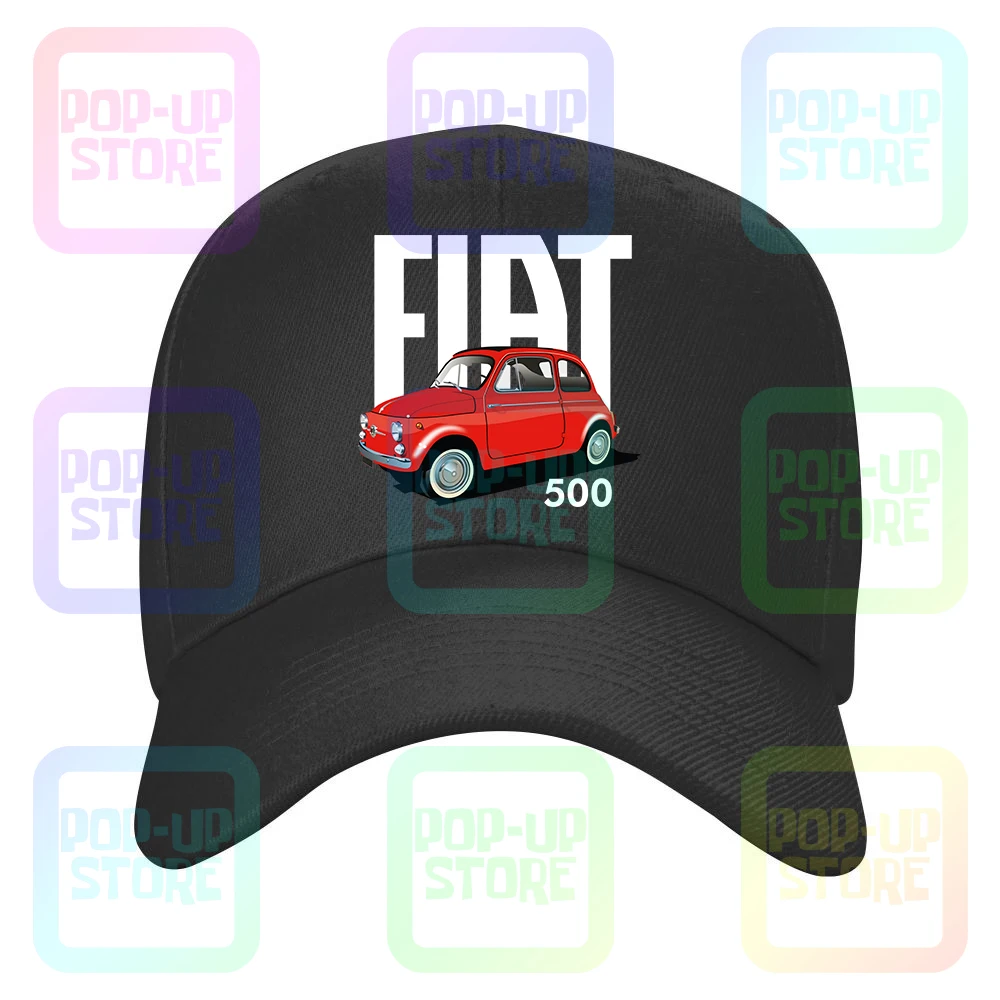 Classic Italian Fiat 500 Vintage Retro Car Design Cool Original Cotton Truck Driver Caps Berretto Da Baseball Per Uomo E Donna