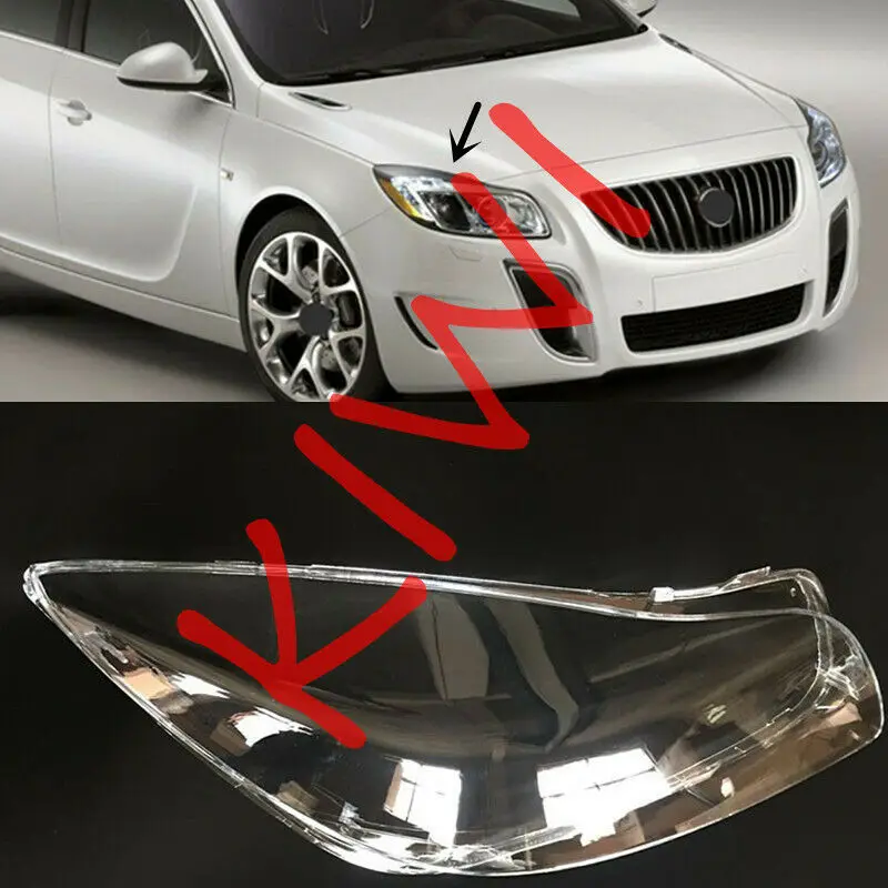 Для Buick Regal 2009-2013 Высокое качество правая боковая фара крышка прозрачный ПК с клеем 1 шт