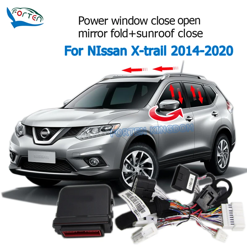 Lot 4 Moustiquaires Fenêtre Voiture Nissan X-Trail T32 2014-2021 - Anti-Moustiques, Pare-Soleil