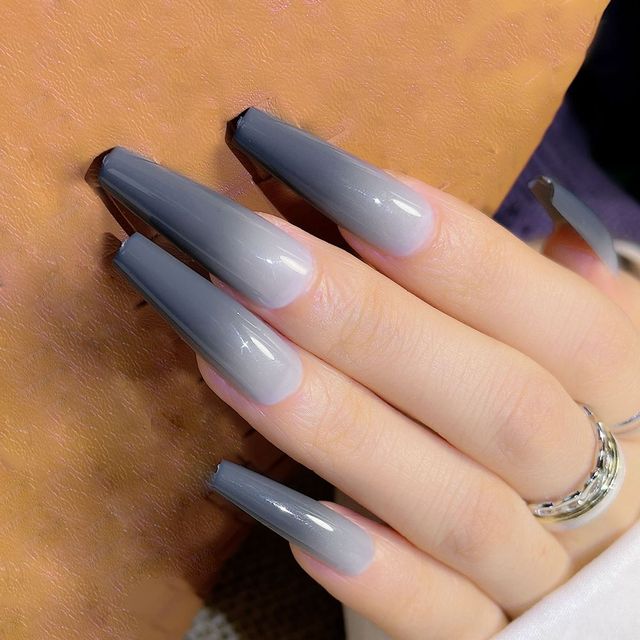 Detachable Coffin False Nails Wearable Artificial French Ballerina Fake Nails Full Cover Nail Tips Press On Manicure Tool
