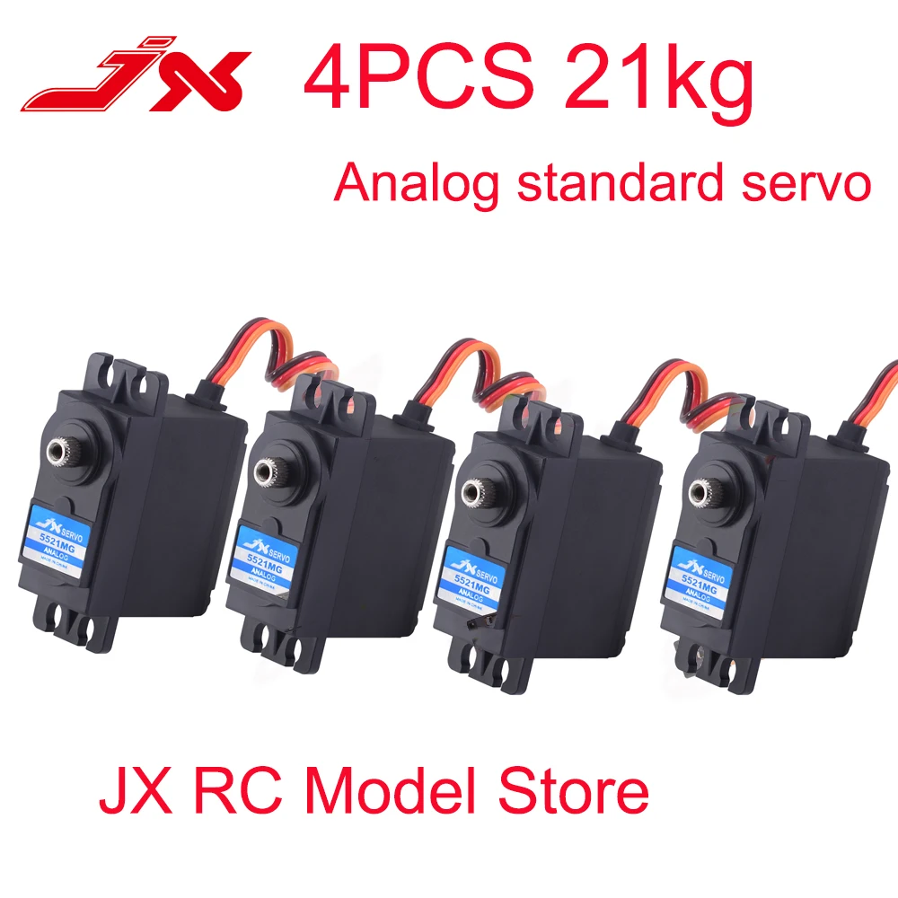 4 шт JX Servo PS-5521MG для детей до 20 кг по самой низкой цене высокий крутящий момент