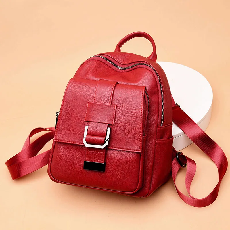 Mochila кожаный рюкзак для женщин маленькая винтажная женская сумка на плечо школьные рюкзаки для девочек дорожные женские сумки