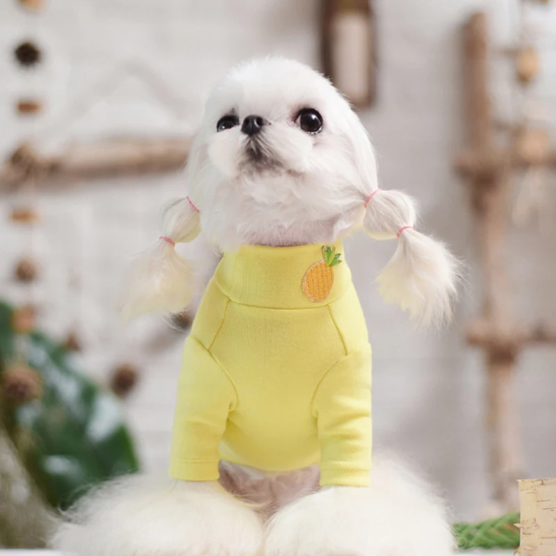 Милый свитер для собак мягкая одежда для домашних животных футболка для собак хлопковая одежда для собак Чихуахуа Одежда для йоркширского терьера пальто для собаки щенка одежда для домашних животных