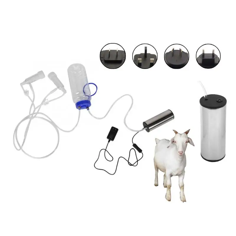 

Goat Milker Machine Electric Portable Cow Sheep Milking Machine Set Manual Pump