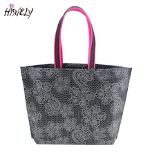 Новинка, модная женская складная сумка для покупок, водонепроницаемая Толстая сумка, Повседневная новая портативная Большая вместительная нейлоновая сумка-тоут на молнии