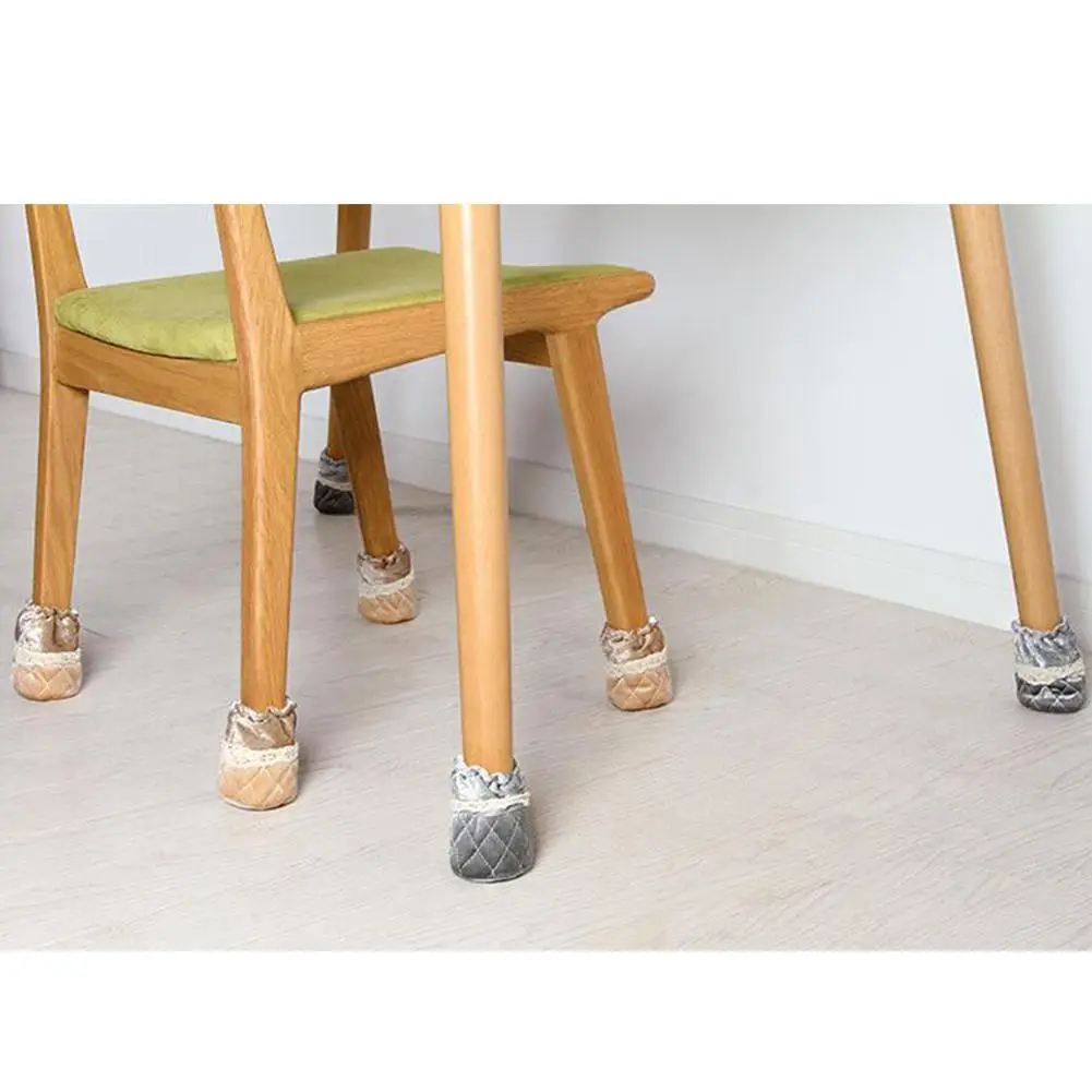 4 шт./компл. милые противоскользящие тканевые стул стол ножка для ног нескользящий коврик Мебель ножка ноги стул ножка носки настольный