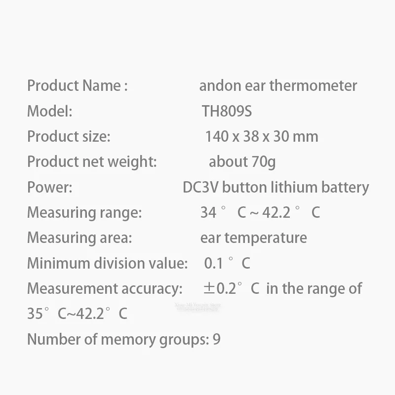 Xiaomi Andon инфракрасный термометр для ушей для детей и взрослых, цифровой светодиодный термометр для детей, портативный тестер температуры