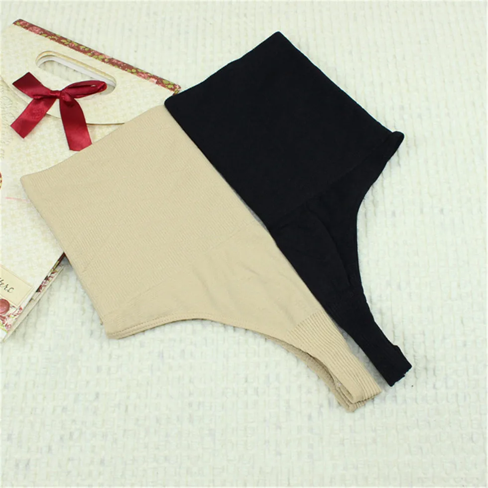 Inadice New Women High Waist Control Thong Pants Fashion Polyester Nylon Seamless Corset Belt Body Shaper Sexy Women Clothes
