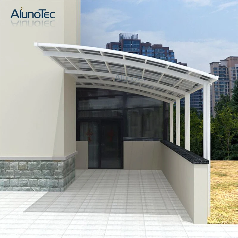 UV-Protection Car Shelter Car Roof Aluminum Carport Cover 5.5m Length x 3m Projection x 3m Height
