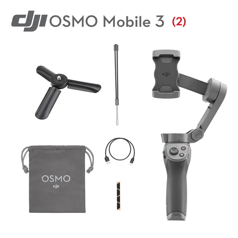 DJI Osmo Mobile 3/Mobile 3 комбинированный стабилизатор 3-осевой складной карданный ручной карданный стабилизатор для смартфона, обеспечивающий стабильную съемку видео - Цвет: Mobile 3 - 2