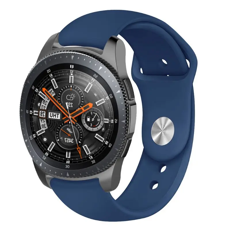 Soft Silicone Watch Band Wrist Strap Bracelet Replacement for Samsung Galaxy Watch 46MM/R800/Samsung S3 Smart Watch Accessories