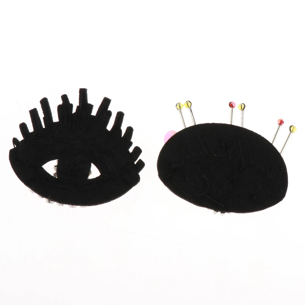 2X Embroidered Applique Clothes Patches Eyes Rhinestone Sewing Cloth Paste Badges DIY Clothes Jeans Bag Decorative Accessories