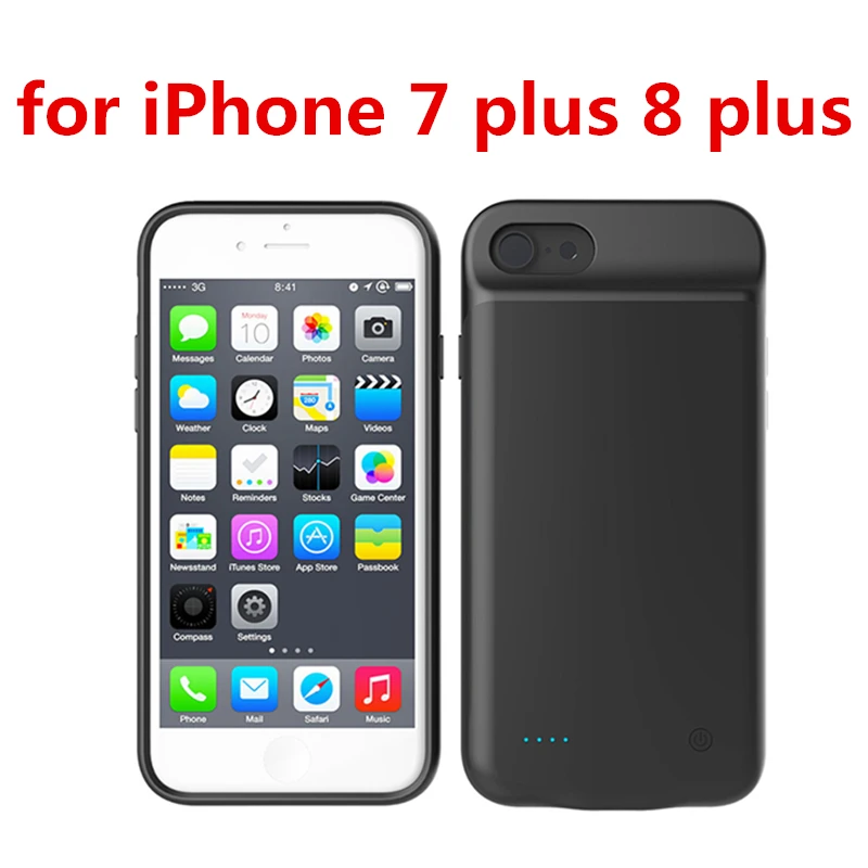 For 7plus 8plus Для iPhone 7 8 5 SE 5S чехол для зарядного устройства 4000 мАч запасной внешний аккумулятор чехол для зарядки для iPhone X 6 6s 11 Pro Max чехол для аккумулятора - Цвет: For 7plus 8plus