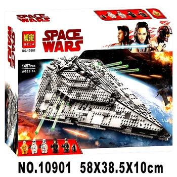 

First Order Star Destroyer Costruzion Model 1457pcs Star wars lepinblock Building Blocks Bricks Toys Compatible 75190