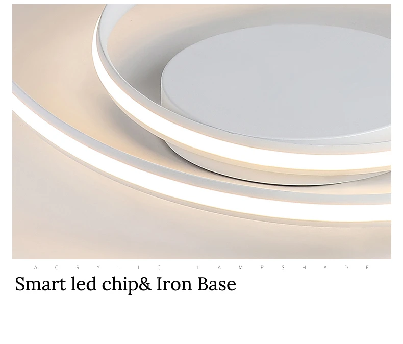 Современные потолочные светильники Светодиодный светильник для Гостиная Спальня Кабинет белый черный цвет поверхности Потолочная люстра