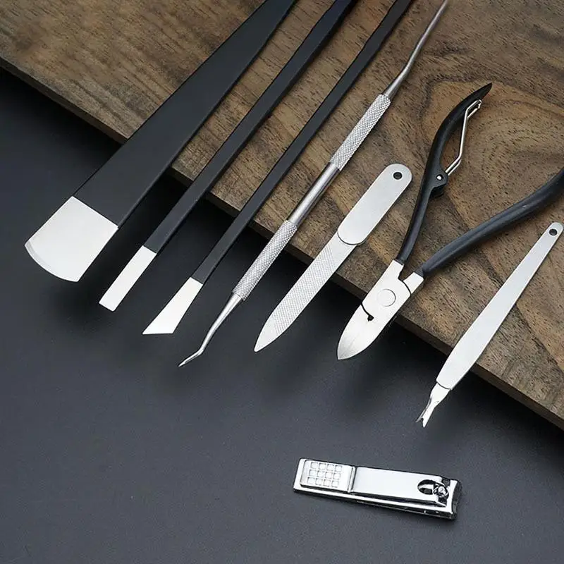 8 шт. пилочка для педикюра кусачки для ногтей Onychomycosis Dead набор инструментов для маникюра