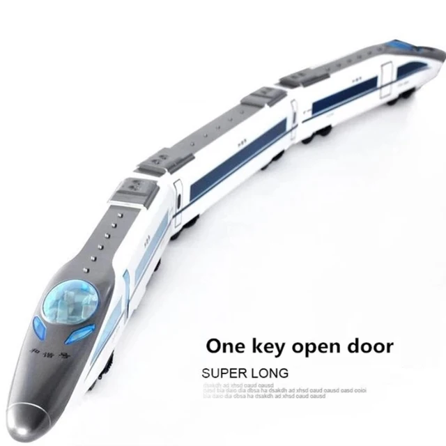 High-Speed RC Train Model 2.4G 114cm One Key To Open The Door Sound Effects Remote Control Subway High-Speed bullet Train Model 3