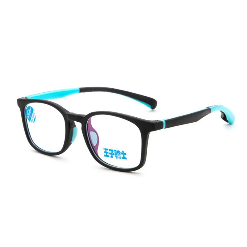 Анти-голубые световые очки, оптические очки, детская оправа для очков, красочные дизайнерские резиновые силиконовые очки TR90, Детские линзы Rx - Цвет оправы: C2