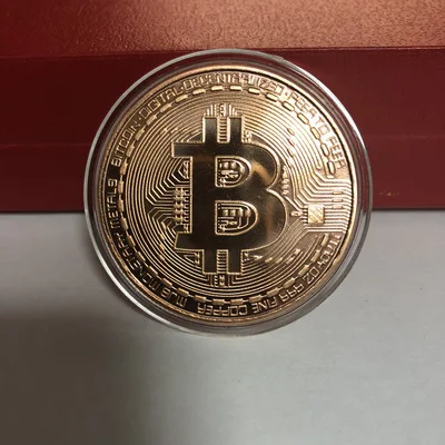 2020 Gold Plated Bitcoin Coin Collectible Art Collection Gift Physical commemorative Casascius Bit BTC Metal Antique Imitation-4