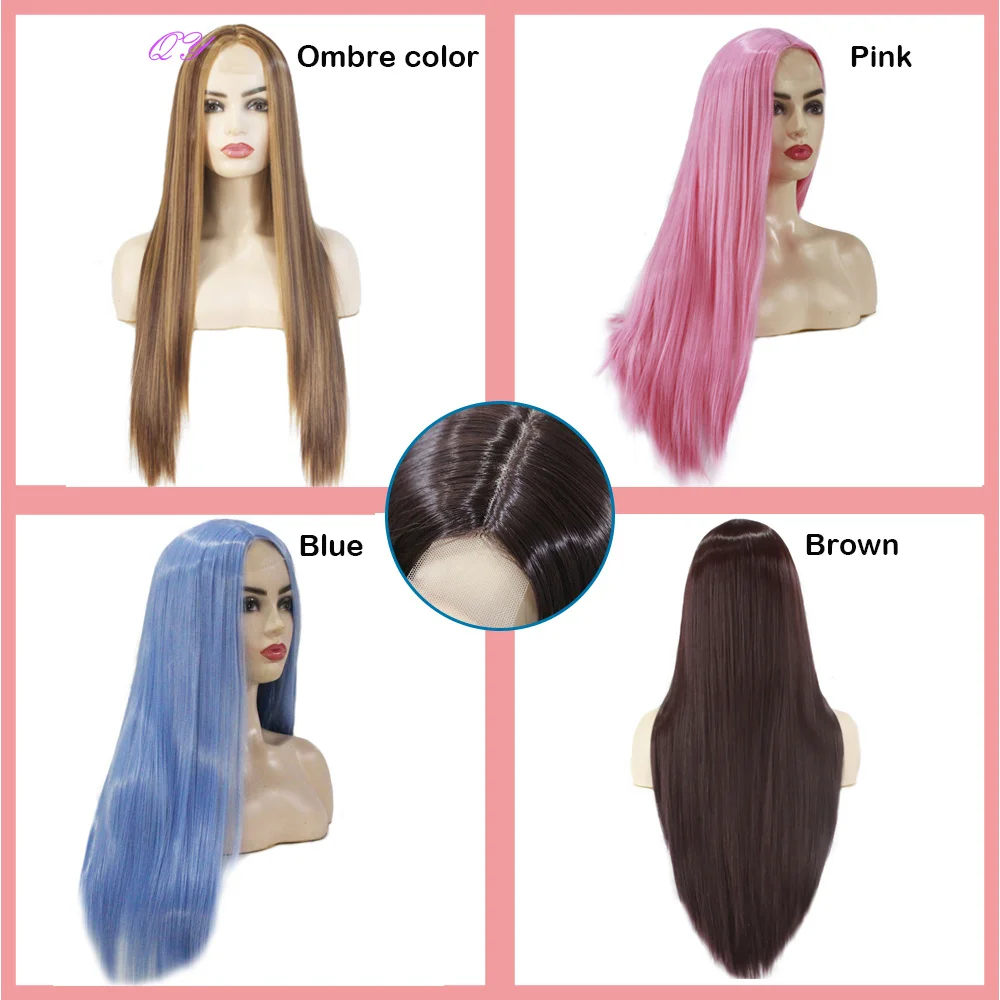 sintética de alta qualidade natural perucas para o cabelo cosplay feminino