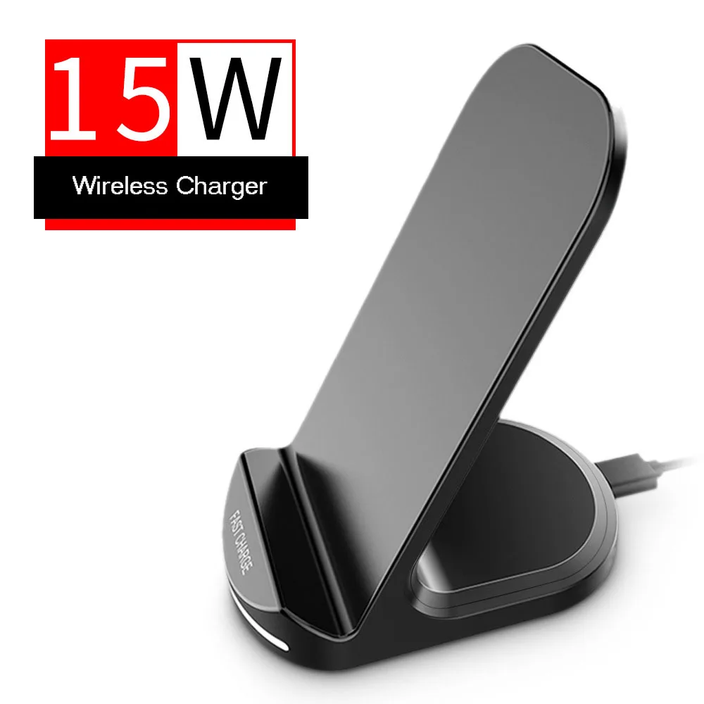 

15W Qi Wireless Charger Stand for iPhone 11 Pro X XS 8 XR Samsung S9 S10 S8 S10E Fast Wireless Charging Station Phone Charger