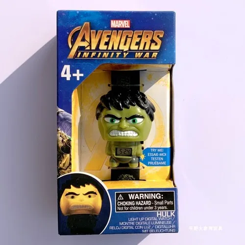 Marvel Avengers Iron Man Hulk Star Wars Kylo Ren Darth Vader Chirldren Watch Kawaii Toys Gifts Anime Favorites Collect Ornaments Hulk